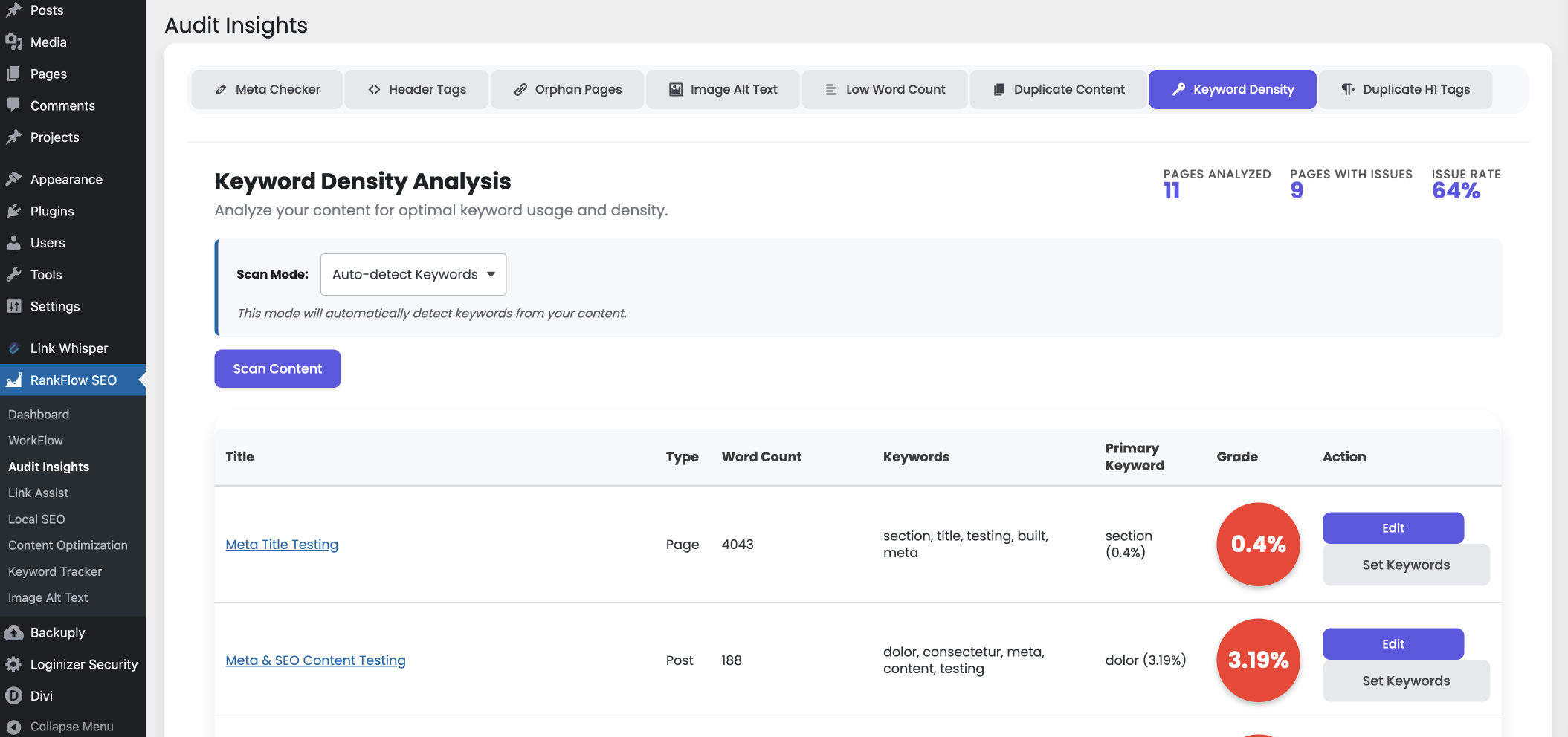 WP RankFlow SEO plugin